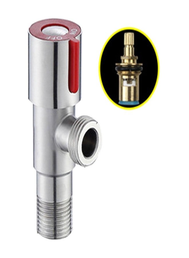 صمام زاوية بقطر داخلي 15 مم (DN15)، ثلاثي الاتجاهات (مدخل واحد ومخرجان)، مقاوم للانفجار، تصميم سميك، سخان مياه باردة من الفولاذ المقاوم للصدأ 304 للأنظمة المنزلية - Image 4